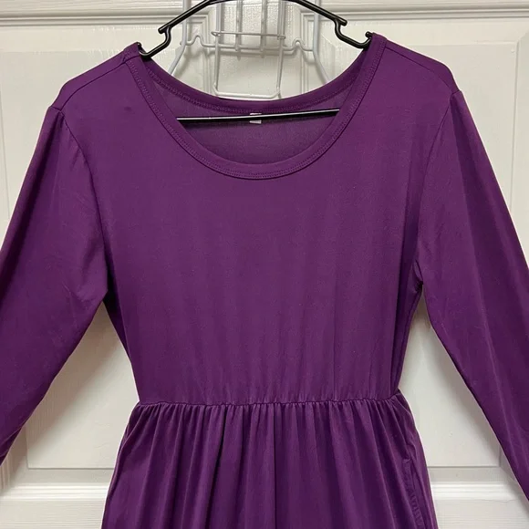 Unbranded Purple Long Sleeve Dress - Picture 2 of 11